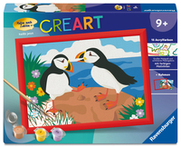 CreArt, Malen nach Zahlen Kinder - Papageientaucher