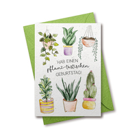Hab einen pflanz-tastischen Geburtstag - Grußkarte aus Samenpapier
