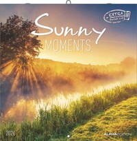 Alpha Edition - Sunny Moments 2026 – Broschürenkalender 30x30 cm – Wandkalender mit Sonnen auf- und Untergängen – Für Natur- & Fotografie-Liebhaber – Mit Platz für Notizen, Feiertagen & Ferienterminen