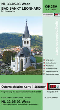 BEV-Karte 4103-West, Bad St. Leonhard im Lavanttal 1:25 000V