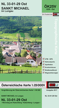 BEV-Karte 3229-Ost, Sankt Michael im Lungau 1:25 000V