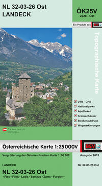BEV-Karte 2226-Ost, Landeck 1:25 000V