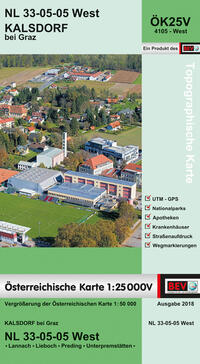 BEV-Karte 4105-West, Kalsdorf bei Graz 1:25 000V