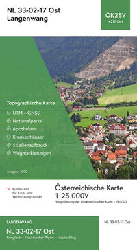 BEV-Karte 4217-Ost, Langenwang 1:25 000V