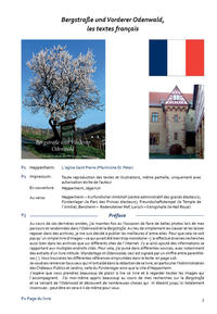 Bergstraße und Vorderer Odenwald, les textes français