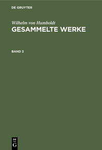Gesammelte Werke. Band 3
