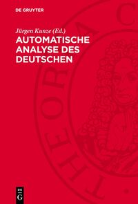 Automatische Analyse des Deutschen