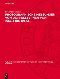 Photographische Messungen von Doppelsternen von 1953.3 bis 1957.6