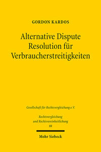 Alternative Dispute Resolution für Verbraucherstreitigkeiten