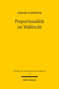 Proportionalität im Wahlrecht