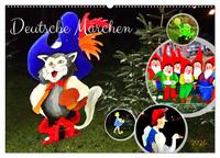 Deutsche Märchen (Wandkalender 2025 DIN A2 quer), CALVENDO Monatskalender