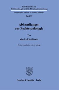 Abhandlungen zur Rechtssoziologie