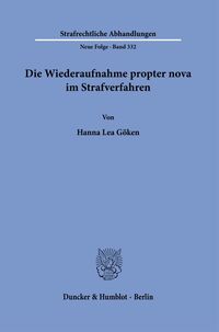 Die Wiederaufnahme propter nova im Strafverfahren