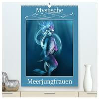 Mystische Meerjungfrauen (hochwertiger Premium Wandkalender 2025 DIN A2 hoch), Kunstdruck in Hochglanz