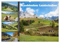 Graubündner Landschaften (Wandkalender 2026 DIN A2 quer), CALVENDO Monatskalender