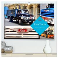 Hino Trucks - Nutzfahrzeuge Made in Japan (hochwertiger Premium Wandkalender 2026 DIN A2 quer), Kunstdruck in Hochglanz