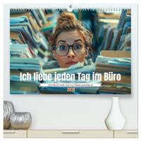 Ich liebe jeden Tag im Büro (hochwertiger Premium Wandkalender 2026 DIN A2 quer), Kunstdruck in Hochglanz