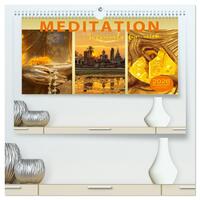 MEDITATION Momente für mich (hochwertiger Premium Wandkalender 2026 DIN A2 quer), Kunstdruck in Hochglanz