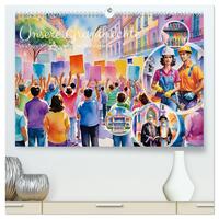 Unsere Grundrechte (hochwertiger Premium Wandkalender 2026 DIN A2 quer), Kunstdruck in Hochglanz