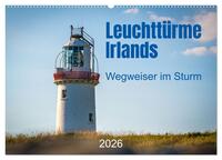 Leuchttürme Irlands (Wandkalender 2026 DIN A2 quer), CALVENDO Monatskalender