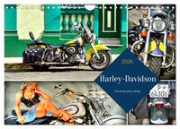 Harley-Davidson - Eine Kultmarke in Kuba (Wandkalender 2026 DIN A4 quer), CALVENDO Monatskalender