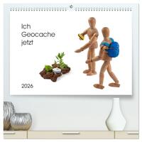 Ich Geocache jetzt (hochwertiger Premium Wandkalender 2026 DIN A2 quer), Kunstdruck in Hochglanz