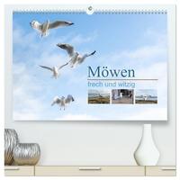 Möwen frech und witzig (hochwertiger Premium Wandkalender 2026 DIN A2 quer), Kunstdruck in Hochglanz