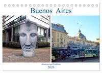 Buenos Aires - Moderne und Tradition (Tischkalender 2026 DIN A5 quer), CALVENDO Monatskalender