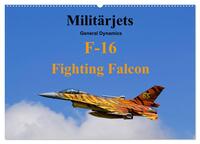 Militärjets General Dynamics F-16 Fighting Falcon (Wandkalender 2026 DIN A2 quer), CALVENDO Monatskalender