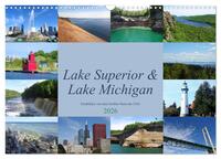 Lake Superior & Lake Michigan (Wandkalender 2026 DIN A3 quer), CALVENDO Monatskalender