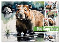 Das Capybara (Wandkalender 2026 DIN A2 quer), CALVENDO Monatskalender