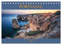 Portugal - Von Porto bis zur Algarve (Tischkalender 2026 DIN A5 quer), CALVENDO Monatskalender