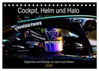 Cockpit, Helm und Halo (Tischkalender 2026 DIN A5 quer), CALVENDO Monatskalender