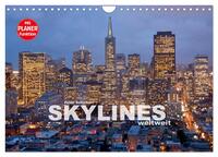 Skylines weltweit (Wandkalender 2026 DIN A4 quer), CALVENDO Monatskalender