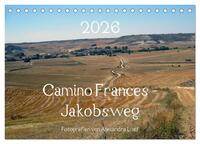Camino Frances - Jakobsweg (Tischkalender 2026 DIN A5 quer), CALVENDO Monatskalender
