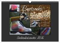 Sockenkalender Bootsocks 2026 (Wandkalender 2026 DIN A3 quer), CALVENDO Monatskalender