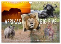 Emotionale Momente: Afrikas Big Five (Wandkalender 2026 DIN A4 quer), CALVENDO Monatskalender