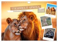 TIERWELT AFRIKA Faszination Wildnis (Wandkalender 2026 DIN A4 quer), CALVENDO Monatskalender