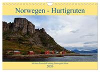 Norwegen - Hurtigruten (Wandkalender 2026 DIN A4 quer), CALVENDO Monatskalender