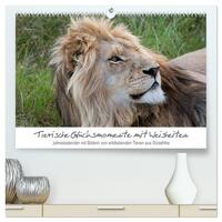Tierische Glücksmomente mit Weisheiten (hochwertiger Premium Wandkalender 2026 DIN A2 quer), Kunstdruck in Hochglanz