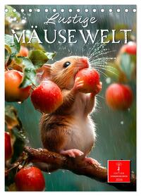 Lustige Mäusewelt (Tischkalender 2026 DIN A5 hoch), CALVENDO Monatskalender