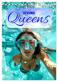 Diving Queens (Tischkalender 2026 DIN A5 hoch), CALVENDO Monatskalender