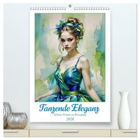 Tanzende Eleganz (hochwertiger Premium Wandkalender 2026 DIN A2 hoch), Kunstdruck in Hochglanz
