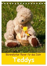 Bärenstarker Planer für das Jahr – Teddys (Tischkalender 2026 DIN A5 hoch), CALVENDO Monatskalender