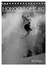 Monochrome Ski (Tischkalender 2026 DIN A5 hoch), CALVENDO Monatskalender