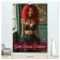 Gothic Dessous Fantasien (hochwertiger Premium Wandkalender 2026 DIN A2 hoch), Kunstdruck in Hochglanz