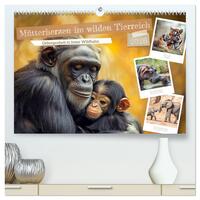 Mütterherzen im wilden Tierreich (hochwertiger Premium Wandkalender 2026 DIN A2 quer), Kunstdruck in Hochglanz