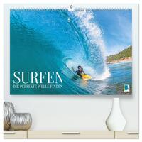 Surfen: Die perfekte Welle finden - Edition Funsport (hochwertiger Premium Wandkalender 2026 DIN A2 quer), Kunstdruck in Hochglanz
