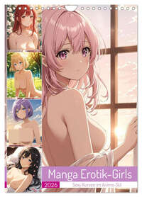Manga Erotik-Girls - Sexy Kurven im Anime-Stil (Wandkalender 2026 DIN A4 hoch), CALVENDO Monatskalender