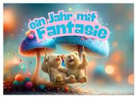 Ein Jahr mit Fantasie (Wandkalender 2026 DIN A2 quer), CALVENDO Monatskalender